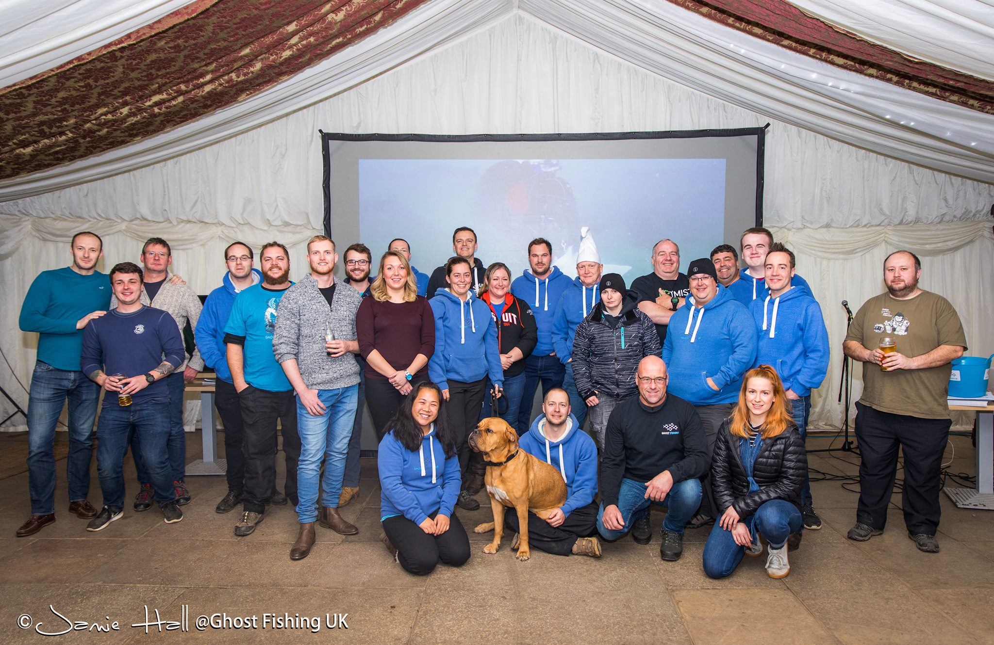 Ghost Fishing UK team at the Winter Warmer event, January 2019